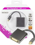 DELTACO mini DisplayPort till DVI-D Single Link adapter, 20-pin ha - 2