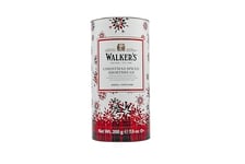 Walker's Christmas Spiced Shortbread in Gifting Tube 200g (Pack of 1) Buttery Shortbread with Warming Festive Hints of Cinnamon and Nutmeg - Holiday Shortbread Biscuits - A real Treat for Christmas