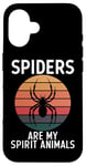 Coque pour iPhone 16 Spiders Are My Spirit Animals Arachnide Terrarium Araignée