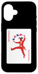 iPhone 16 Joker Red Suits Playing Card Case