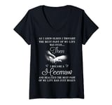 I Became A Meemaw Best Part Of My Life First Time Meemaw V-Neck T-Shirt