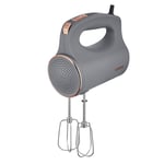 Tower Cavaletto 300W Turbo 5 Speed Hand Mixer Whisker Grey and Rose Gold