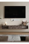 Modern Floating TV Stand Wall Mounted TV Cabinet Shelves