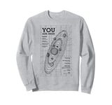 Planet Earth Solar System Planets You Are Here Astronomy Sweatshirt