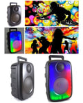 Pack 2 ENCEINTES SONO PORTABLE KARAOKE PARTY BLUETOOTH 150W MOBILE USB TWS LED RGB MSD RADIO FM ENTRÉE MICROPHONE