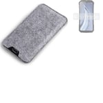 Felt case sleeve for Doogee V30 grey protection pouch