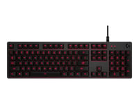 Logitech G413 - Clavier - rétro-éclairé - USB - AZERTY - Français - commutateur : Romer-G - carbone