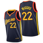 DSFF Wiggins Maillot de course sans manches 20-21 Saison City Edition Warrior 22# pour homme Post-90 Hip-hop Vêtements Noir/jaune S