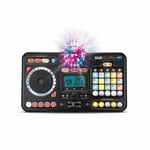 VTech - Kidi DJ Mix, Platine DJ Enfant 12 en 1, Table de Mixage Bluetooth avec Pads Lumineux, Boule Disco, Prise Jack pour Casque, Apprentissages et Jeux, Cadeau Enfant Dès 6 Ans - Contenu en Français