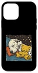 Coque pour iPhone 12 mini Dalmatien endormi avec ours en peluche