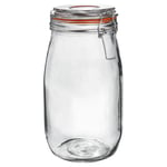 Glass Storage Jar 1.5 Litre Orange Seal