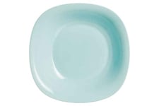 ARC 5919302 Assiette Carine en verre, Opale Fond, Couleur Turquoise, Carré, 21 cm, Glass