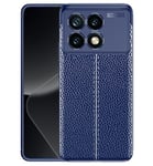 Xiaomi Poco F6 Pro      Leather Texture Case    [Navy]