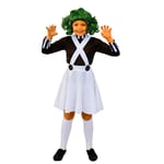 Girls Factory Worker Costume Chocolate Childs Book Day Character Fancy Dress