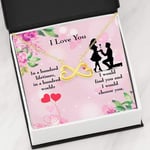 Express Your Love Gifts to My Soulmate I Would Choose You Infinity Stainless Steel Pendant Message Card Gift