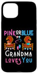 Coque pour iPhone 15 Plus Rose ou bleu Grandma Loves You Granny Nana Mimi Grandmother