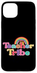 Coque pour iPhone 15 Plus Livres arc-en-ciel colorés Teacher Tribe