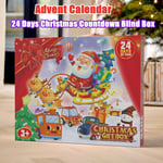 Gift Box Car Blind Box Countdown Toys Trucks Cars Christmas Advent Calendar