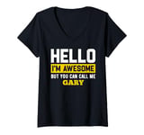 Womens Hello I'm Awesome But Call Me GARY T-Shirt GARY V-Neck T-Shirt