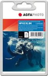 Compatible avec HP 62 XL (C2P05AE) Agfa Photo APHP62BXL Cartouche d'encre Noir