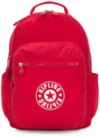 Kipling Seoul Sac à Dos Loisir, 44 cm, 27 Litres, Rouge (Lively Red)