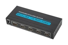 Sélecteur HDMI avec 5 entrées. Connectez Plusieurs appareils et Profitez d'une expérience audiovisuelle sans tracas. Idéal pour Le Home cinéma et Les présentations Professionnelles.