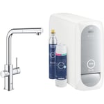 GROHE BLUE HOME L-TUT STARTSETT M/UTTREKKBAR TUT KROM