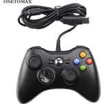 Le noir Manette de Jeu Filaire Pour Microsoft Office, Contrôleur de Jeu Pour PC Windows, Joystick Pour Ordina