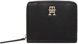 TOMMY HILFIGER TH LOGOTAPE Med ZA AW0AW17408, Portefeuille zippé Femme, Black (Black), OS