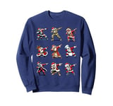 Funny Dabbing Santa Claus Characters - Unique Christmas Sweatshirt