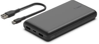 Belkin USB-C Portable Charger 20,000mAh - Black