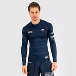 UFC Fusion Men's Performance Long Sleeve Rashguard Oceanic Blue