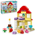 LEGO Duplo Peppa's House: Birthday Party Toys Present Blocks Infants Bab...