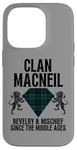 Coque pour iPhone 14 Pro MacNeil Clan Scottish Name Blason Tartan Fête de famille