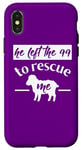 iPhone X/XS Christian Quote Left 99 Rescue Me Sheep Shepherd Bible Story Case