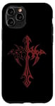 iPhone 11 Pro Mall Goth Punk Grunge Aesthetic Gothic Cross Case