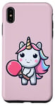 Coque pour iPhone XS Max Licorne Avec Batte De Tennis De Table Pour Ping-pong