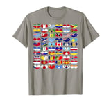 Flag Of The Countries Of The World Flags Unity Day T-Shirt