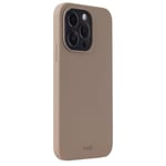 Holdit iPhone 15 Pro Silicone Case, Mocha Brown