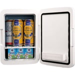 Mini Frigo 10 L - VEVOR - 12 V DC/220 V AC Mini Réfrigérateur Portable Cosmétique - Double Mode Chaud et Froid - Noir