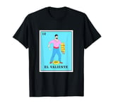 Mens Mexican Bingo Game Card El Valiente T-Shirt