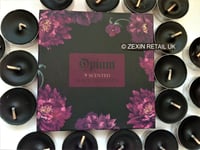 Opium Scented Tea Light Candles 9 Black Candles With An Amazing Opium Fragrance