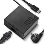 100W USB C Lapotop Chargeur pour ASUS ROG Flow ZenBook, MacBook Pro/Air Lenovo Dell HP Huawei Samsung Acer Toshiba Chromebook PD 20V 5A Type C Gaming Adaptateur Alimentation