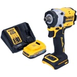 Dcf 922 E1 Clé à choc sans fil 18 v 406 Nm 1/2'' Brushless + 1x batterie Powerstack 1,7 Ah + chargeur - Dewalt