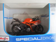 MAISTO  MINIATURE MOTO 1/18° KTM RC 390 ORANGE