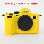 Étui en silicone souple pour appareil photo Sony A7R4 A7R5 A7figured A7R3 A7Inter A7ltA7R II III IV V figuré - Type A7R5 A7R V Yellow