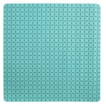 Tapis de fond de douche/baignoire antidérapant 54 x 54 cm, bleu aqua, Spirella Quadro