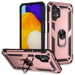 Samsung Galaxy A13 4G      Military Armour Ring Case    RoseGold