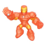 Heroes of Goo Jit Zu Glow Surge, Iron Man élastique et phosphorescent, Super-héros Marvel Iron Man Super-élastique et phosphorescent rempli d’Une Substance visqueuse, S'étire jusqu'à 3X sa Taille