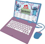 Lexibook JC598Di1 Disney Stitch-Bilingual English/French Educational Laptop, 124